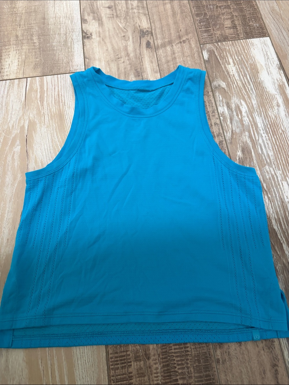 lululemon athletica turquoise blue sleeveless athletic tank